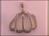 1/3 CTW DIA ALLAH MENS CHARM